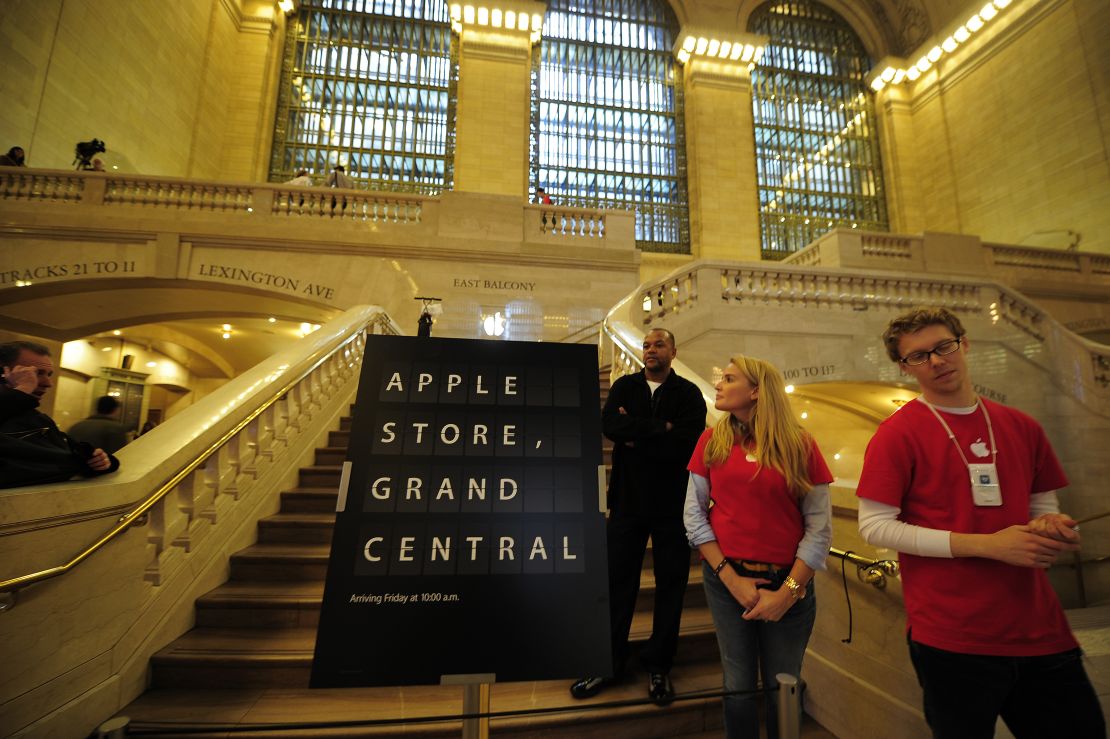Apple hosted reporters on Wednesday for a tour of its Grand Central Apple Store, which opens on Friday. 