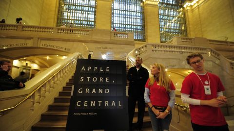 Apple hosted reporters on Wednesday for a tour of its Grand Central Apple Store, which opens on Friday.