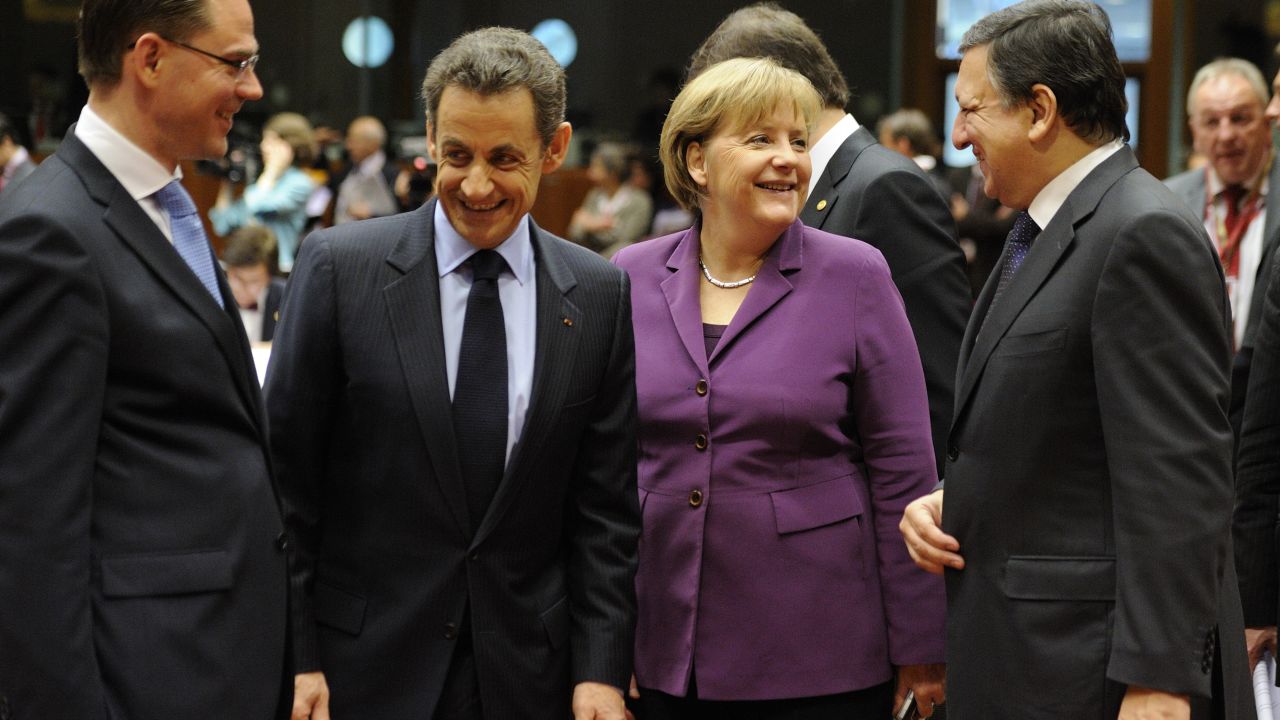 French President Nicolas Sarkozy and German Chancellor Angela Merkel hope to galvanize support for the European ideal.