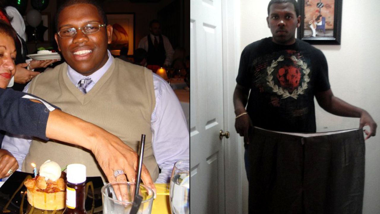 Darrin Cook dropped 175 pounds, going from a size 56 to a size 36 size pant.