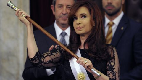 Argentina's reelected President Cristina Fernandez de Kirchner after her inauguration in Buenos Aires, on December 10, 2011. 