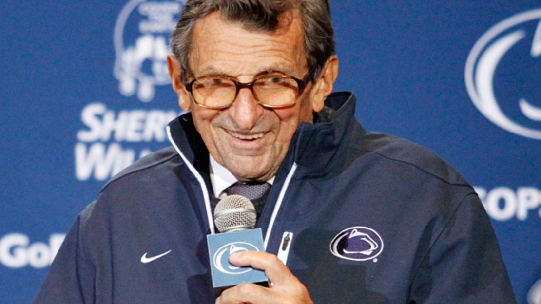 Penn State football coach Joe Paterno misused the word "fondling" to describe what McQueary told him. 