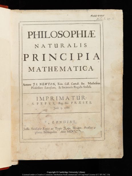 Newton's annotated copy of his most famous work, "Principia Mathematica," is among the works added to the online archive.