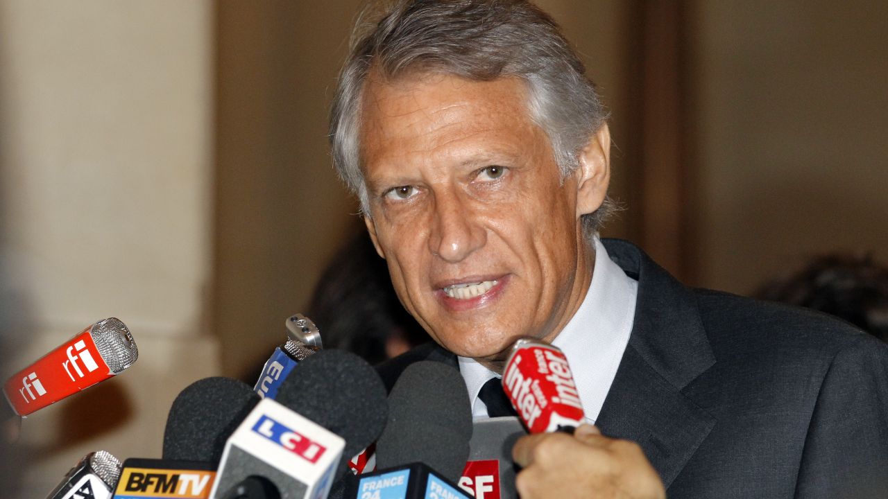 Dominique de Villepin will stand as candidate in French presidential elections next year, against Nicolas Sarkozy.
