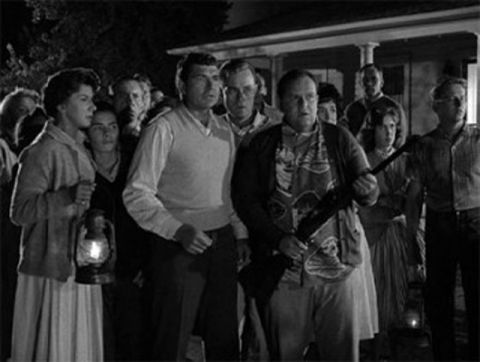 One of the best "Twilight Zone" episodes is about residents of a seemingly idyllic neighborhood who turn against one another when strange things start happening.