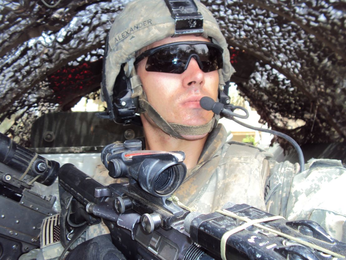 Spencer Alexander, 24, deployed to Iraq in August 2009. He stayed until July 2010.