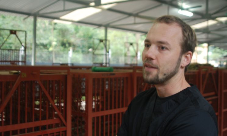 Facility manager Falk Wicker says bear bile cures in Vietnam have more to do with status than traditional medicine.