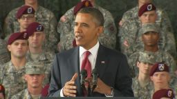 At Fort Bragg, Pres. Obama honors troops returning from Iraq.