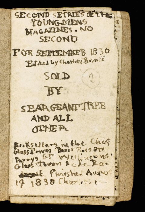 The manuscript is one of a series of miniature magazines created by the "Jane Eyre" author when she was just 14.