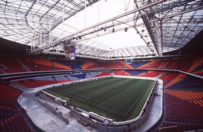 Ajax play their home games at the Amsterdam ArenA.