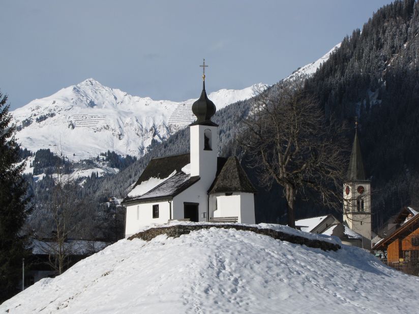 Christopher Kent Norden snapped this shot of two churches in Gaschurn from the base of the Montafon Valley town's ski resort, Gaschurn-Partenen.