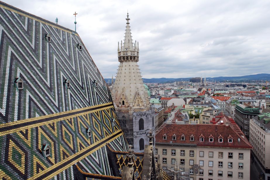 Kevin Kasmai captured this unique perspective from the top of the St. Stephen's Cathedral. 