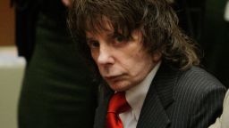 LOS ANGELES, CA - MAY 29: Phil Spector (L) listens to the judge during sentencing in Los Angeles Criminal Courts on May 29, 2009 in Los Angeles, Californial, for the February 2003 shooting death of actress Lana Clarkson. Spector was sentenced for 19-years to life. (Photo by Jae C. Hong-Pool/Getty Images)