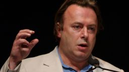 Writer Christopher Hitchens participates in a panel discussion ('U.S. and Iraq One Year Later : Right to Get In? Wrong to Get Out?') at the 9th Annual LA Times Festival of Books on April 25, 2004 at UCLA in Westwood, California.