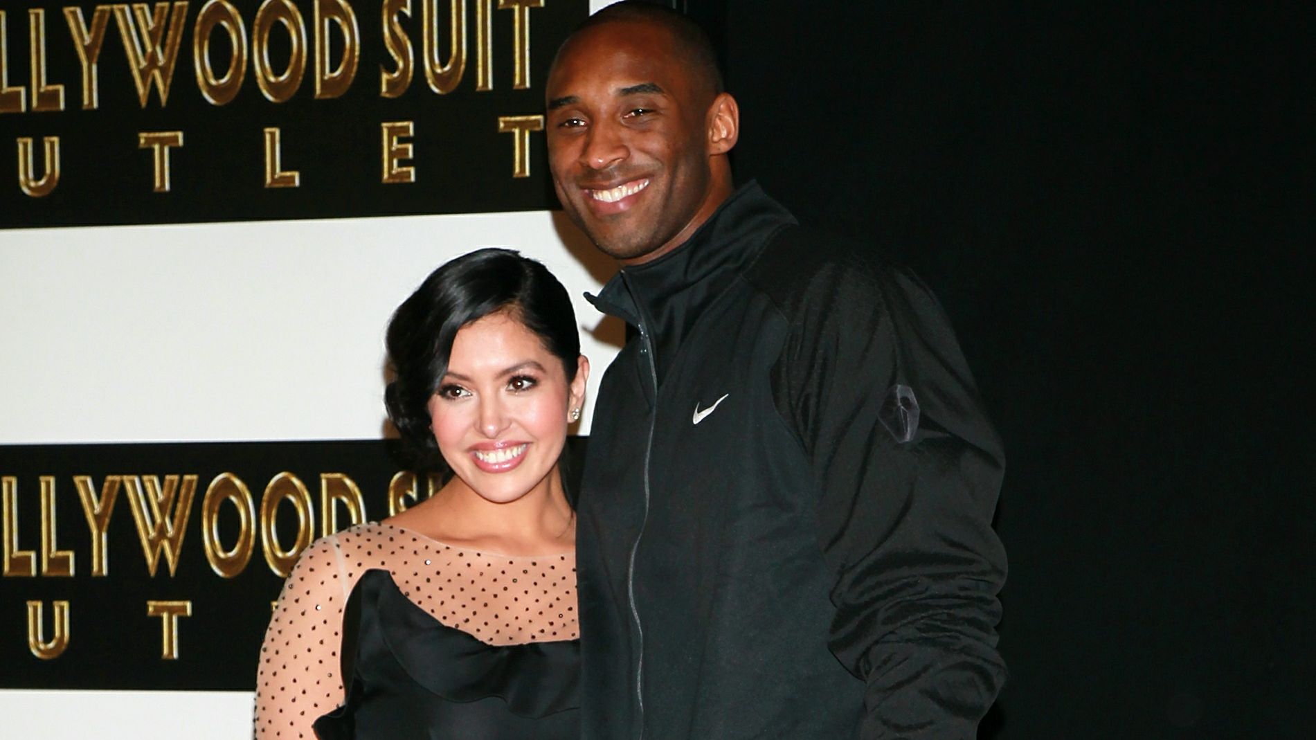 Kobe Bryant and his wife, Vanessa, attend his Hollywood Walk of Fame ceremony in February.
