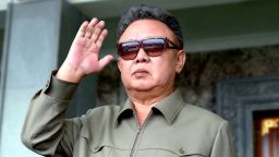 Late North Korean leader Kim Jong Il pictured in September attending a military parade in Pyongyang.