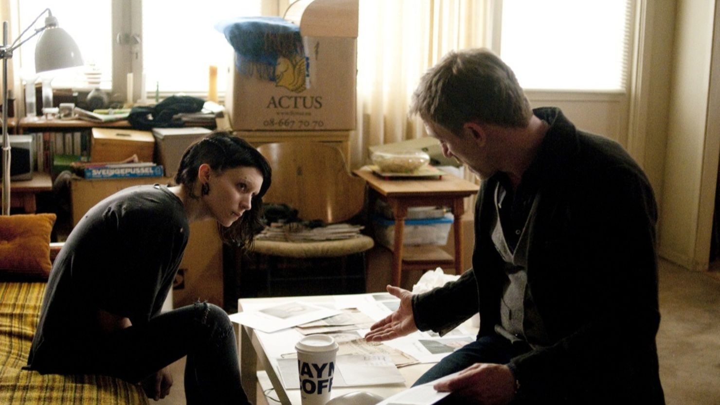 Rooney Mara and Daniel Craig star in "The Girl With the Dragon Tattoo."