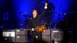 Paul McCartney performs in the opening concert of his world tour at Unipol Arena on November 26, 2011 in Bologna, Italy