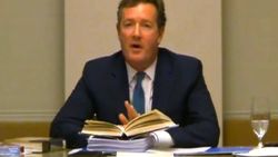A still image taken from handout video footage provided by the Leveson Inquiry on December 20, 2011 shows former Daily Mirror and News of the World editor Piers Morgan giving evidence to the Leveson Inquiry into press ethics, regulation and phone-hacking in London on December 12, 2011 via video link from the US. AFP PHOTO / LEVESON INQUIRYRESTRICTED TO EDITORIAL USE - MANDATORY CREDIT " AFP PHOTO / LEVESON INQUIRY " - NO MARKETING NO ADVERTISING CAMPAIGNS - NO RESALE - NO DISTRIBUTION TO THIRD PARTIES - 24 HOURS USE ONLY - NO ARCHIVES (Photo credit should read -/AFP/Getty Images)