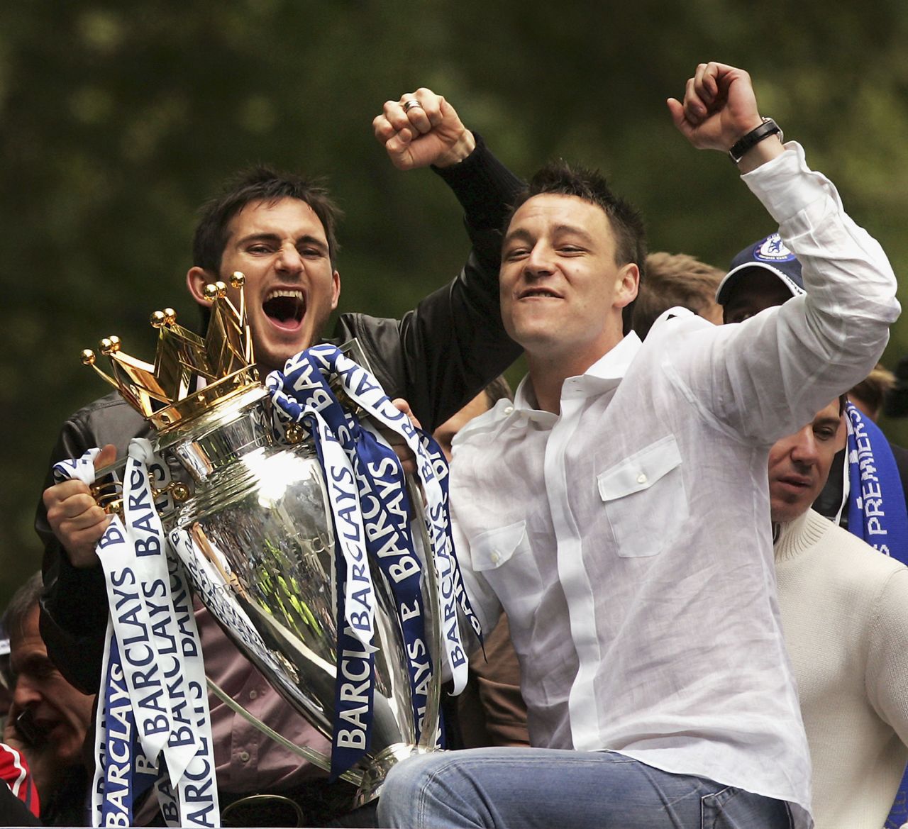 In his first full season as captain, Terry led Chelsea to a first English top-flight title in 50 years.