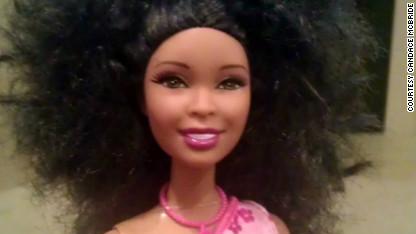 Natural cheap hair barbie