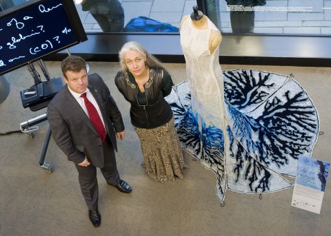Polymer chemist Tony Ryan and fashion designer Helen Storey have joined forces to create clothing which can purify the air.