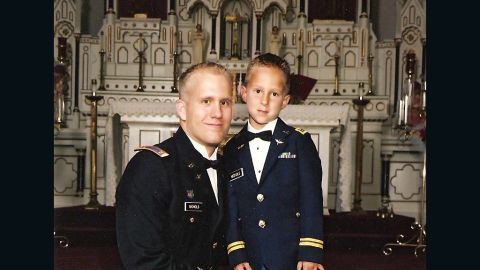 Braydon Nichols with his father, Army Chief Warrant Officer Bryan Nichols.