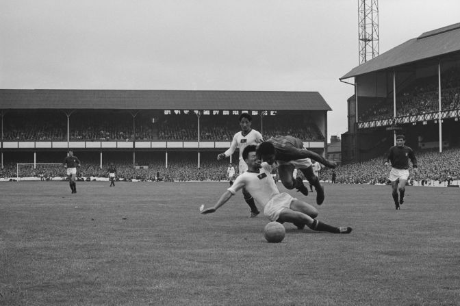 Eusebio is most famous for singlehandedly putting Portugal into the semifinals of the 1966 World Cup with four unanswered goals against North Korea. His team had trailed 3-0 and looked set for an embarrassing exit, but went on to win 5-3.