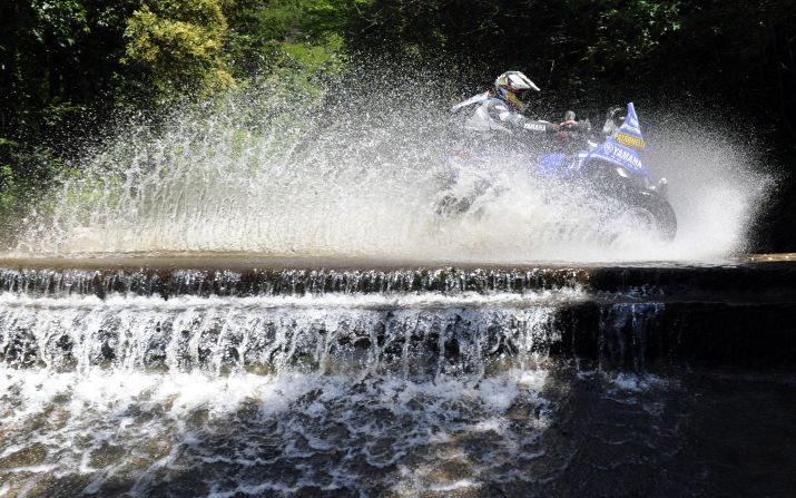 Argentina's Alejandro Patronelli is pictured here en route to victory in the quadbike division in 2011. Patronelli finished the 2010 Dakar as runner-up, with his younger brother Marcos taking glory.