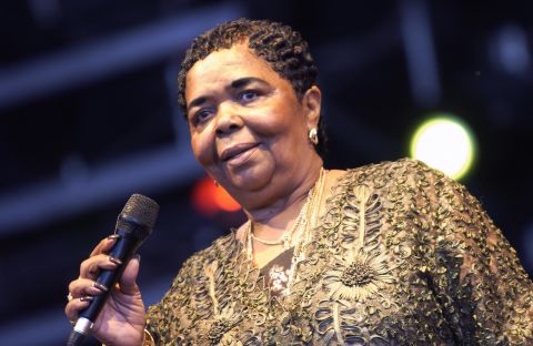 Cesaria Evora, a talented singer who performed popular African islands music, died December 17. The Grammy-award winning artist was also known as the "Barefoot Diva" because she would often complete performances without wearing shoes. She was 70.
