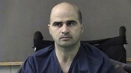 This April 9, 2010 file photo released by the Bell County Sheriffs Department, shows US Major Nidal Hasan after being moved from Brooke Army Medical Center in San Antonio to Bell County Jail in Belton, Texas. The US Army psychiatrist charged with the Fort Hood shooting rampage will face a military trial and a potential death sentence if he is found guilty, military officials said July 6, 2011. Major Nidal Hasan's case, related to the 2009 shooting spree that left 13 dead, has been approved for a court-martial that will be "authorized to consider death as an authorized punishment, " Lieutenant General Donald Campbell, the commander at Fort Hood in Texas, said in a statement.AFP PHOTO/BELL COUNTY SHERIFFS DEPARTMENT/HANDOUT/RESTRICTED TO EDITORIAL USE (Photo credit should read HO/AFP/Getty Images)