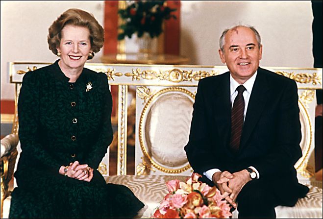 March 1987: Gorbachev is courted by foreign leaders, including Britain's Margaret Thatcher, keen for him to build on democratic advances that have boosted his popularity.
