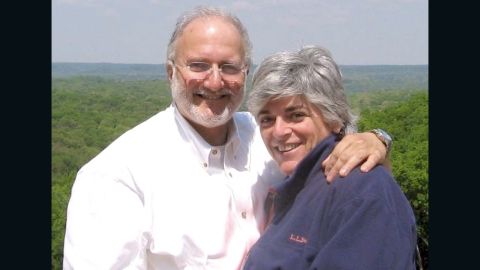 Alan Gross, in an undated photo with his wife, Judy, was subcontracting on a USAID project when he was arrested.