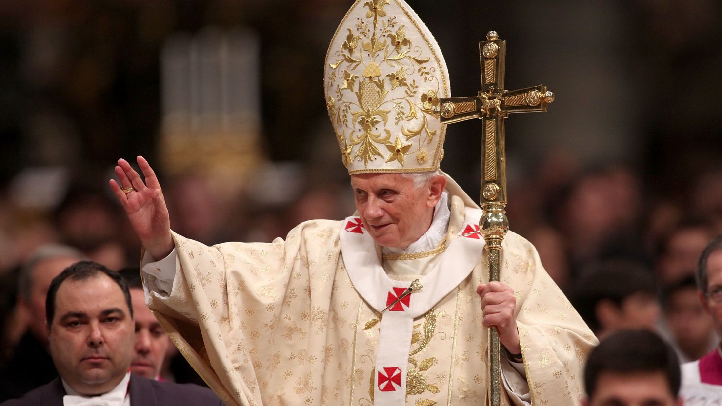 Pope Benedict XVI told the faithful at Midnight Mass that "we must dismount from the high horse of our 'enlightened' reason."