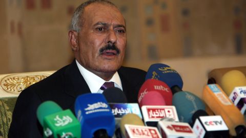 Yemeni President Ali Abdullah Saleh, seen here on December 24, 2011, has been granted complete immunity from prosecution.