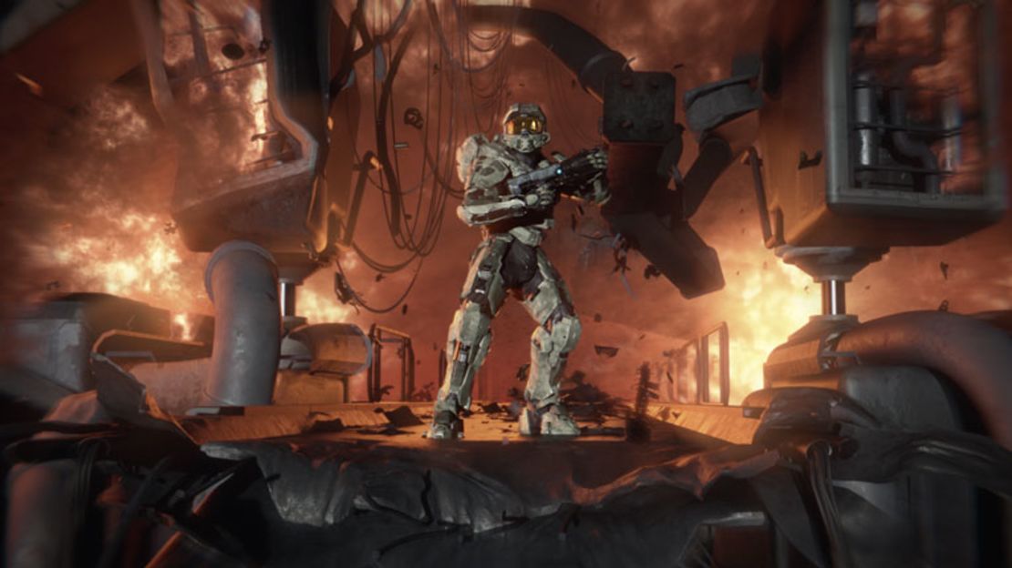 A screenshot from the upcoming "Halo 4."