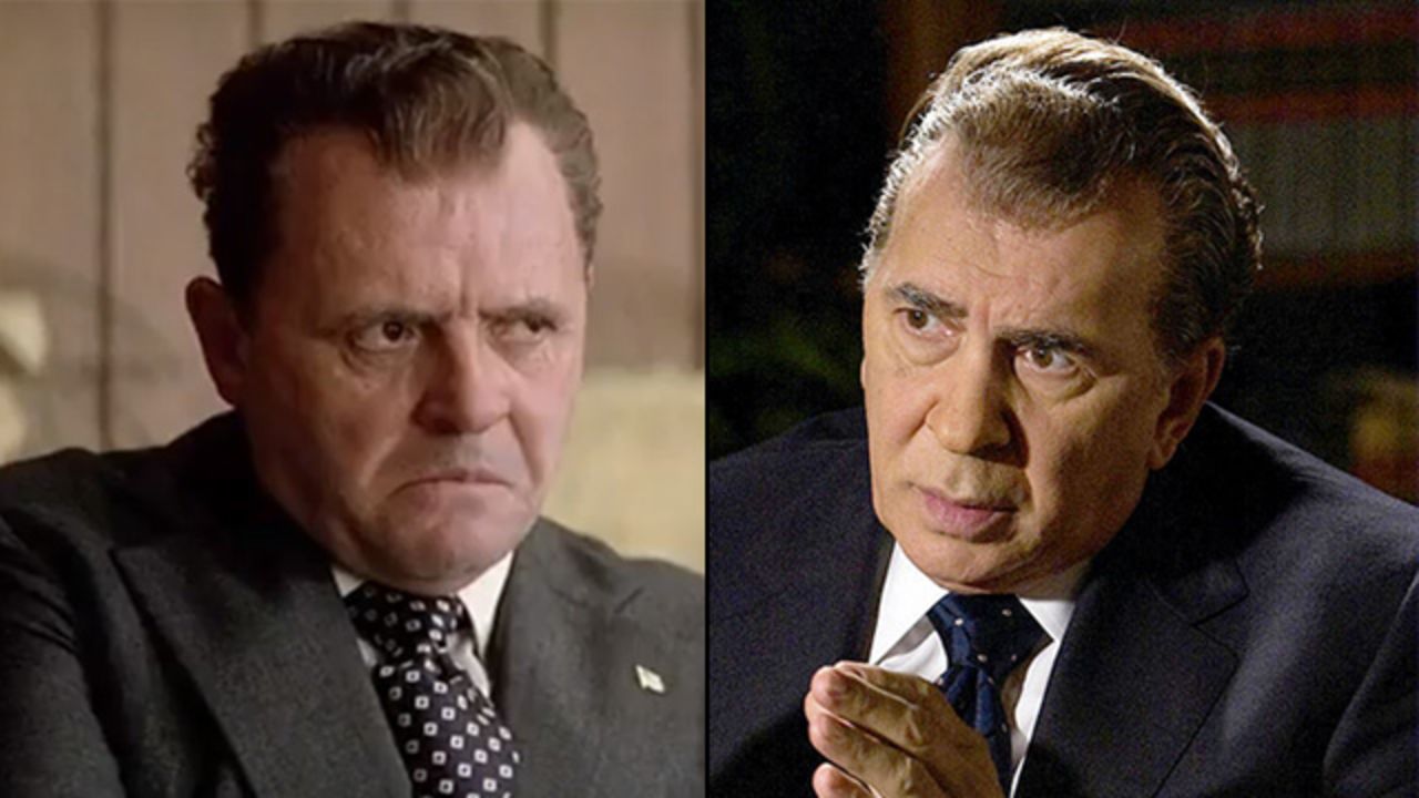 Anthony Hopkins portrayed President Richard M. Nixon in Oliver Stone's biopic, "Nixon." Frank Langella played Nixon post-Watergate in the stage and the 2008 film version of "Frost/Nixon."
