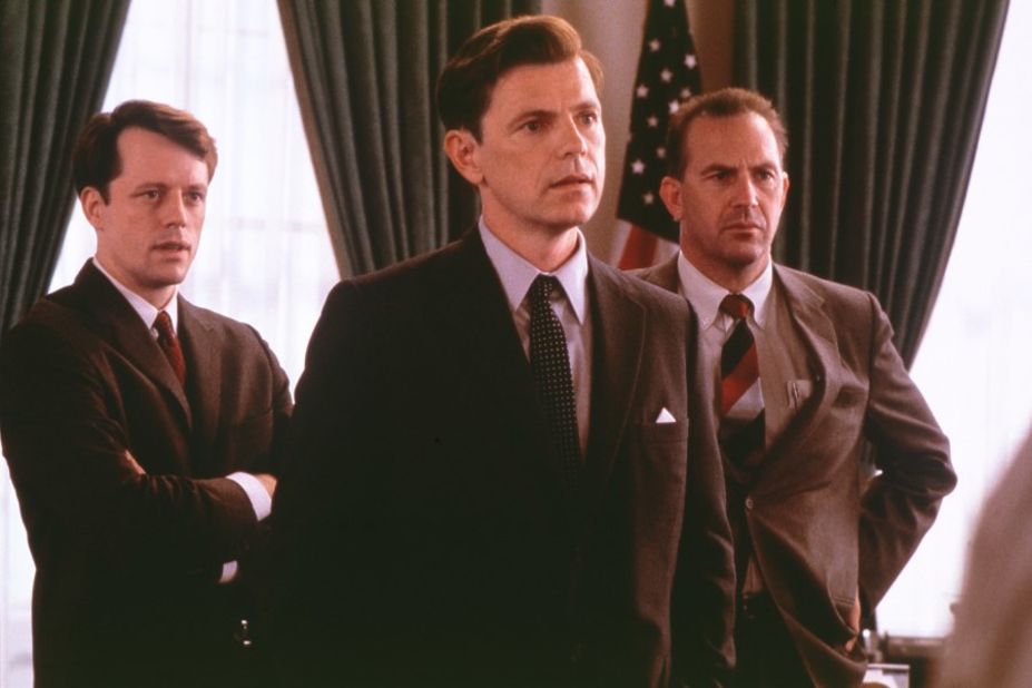 Bruce Greenwood portrayed President John F. Kennedy, with Kevin Costner playing Kennedy's top aide Kenneth O'Donnell, during the 1962 Cuban missile crisis in "Thirteen Days."