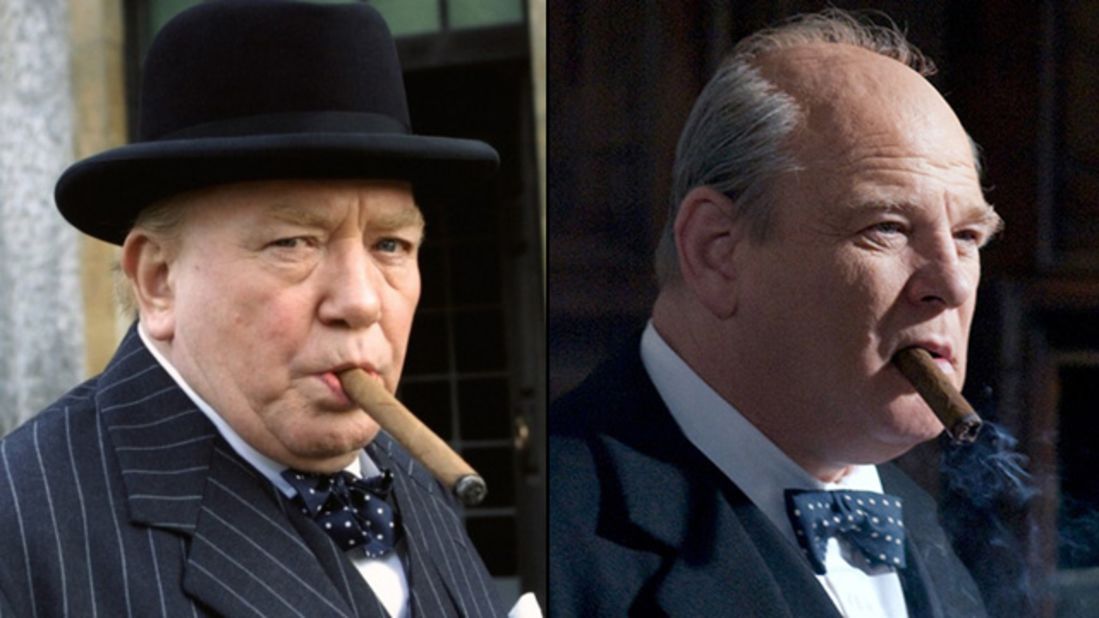 Albert Finney played Winston Churchill at the onset of World War II in the TV film "The Gathering Storm." Brendan Gleeson, portrayed the prime minister in the 2009 continuation, "Into the Storm."