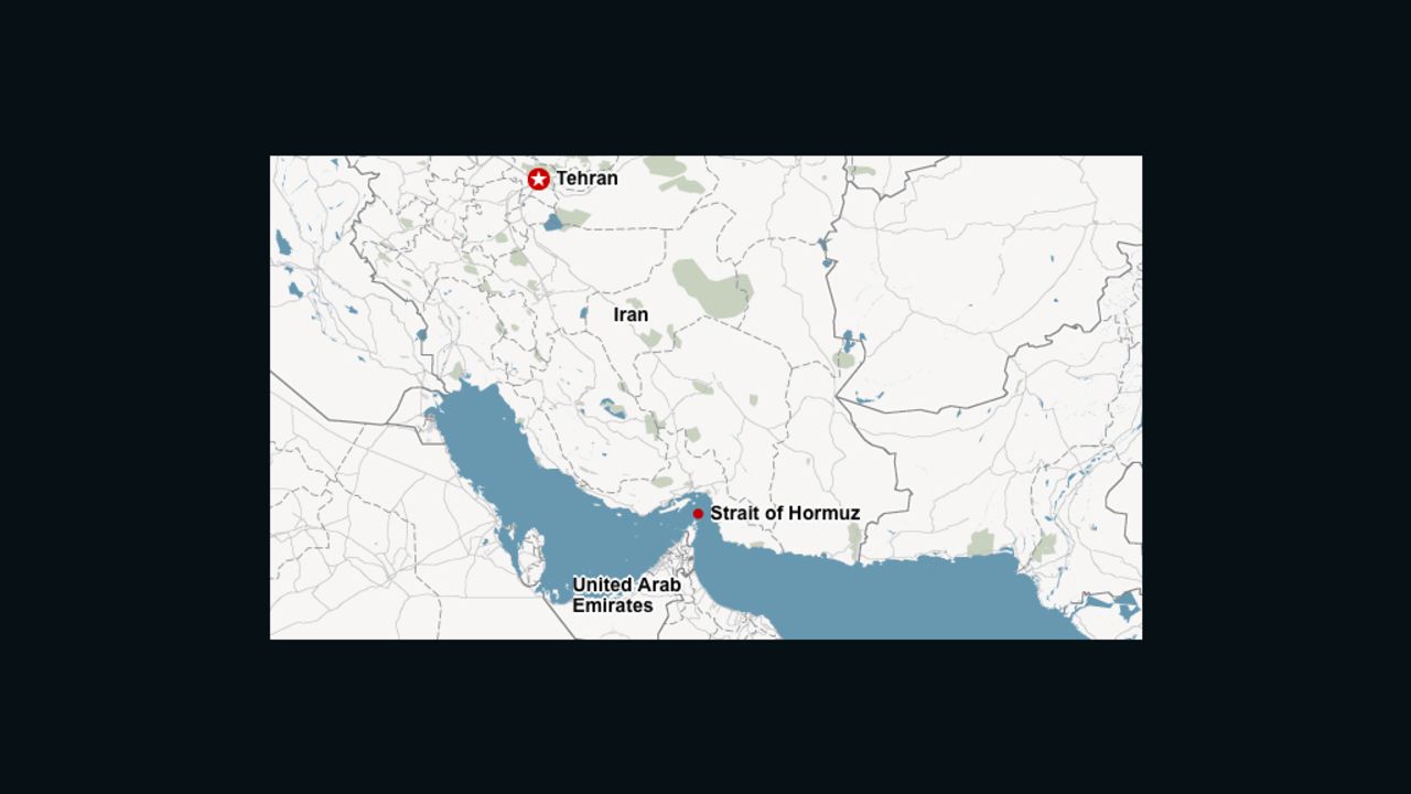 map iran strait of hormuz