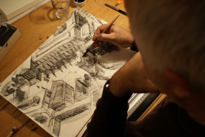 The panorama is an art form which dates back to 19th century Europe, but it fell out of favor when cinema became popular.