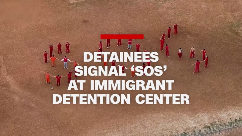 Detainees signal ‘SOS’ at immigrant detention center