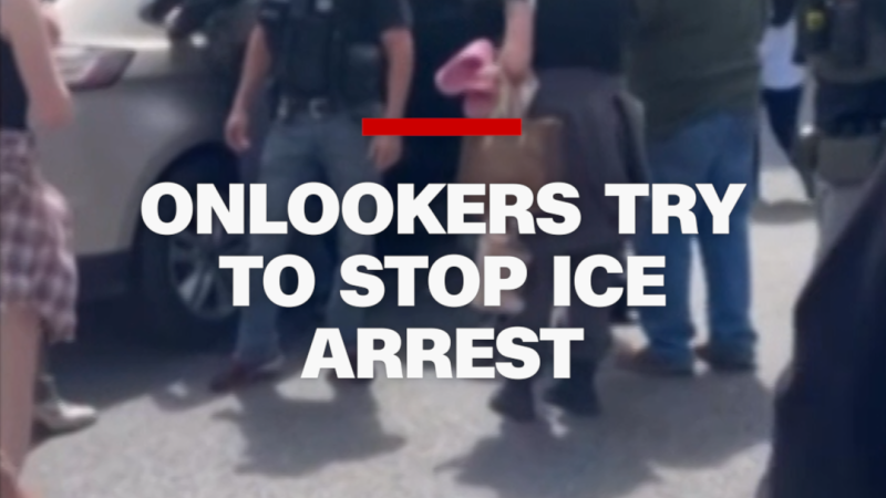 ICE arrest sparks chaos as crowd tried to intervene