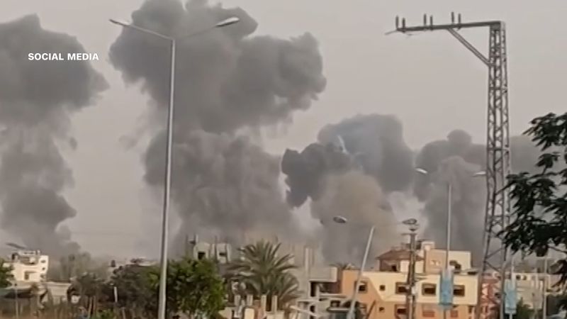 People buried under rubble after Israel targets Hamas leader in hospital strike