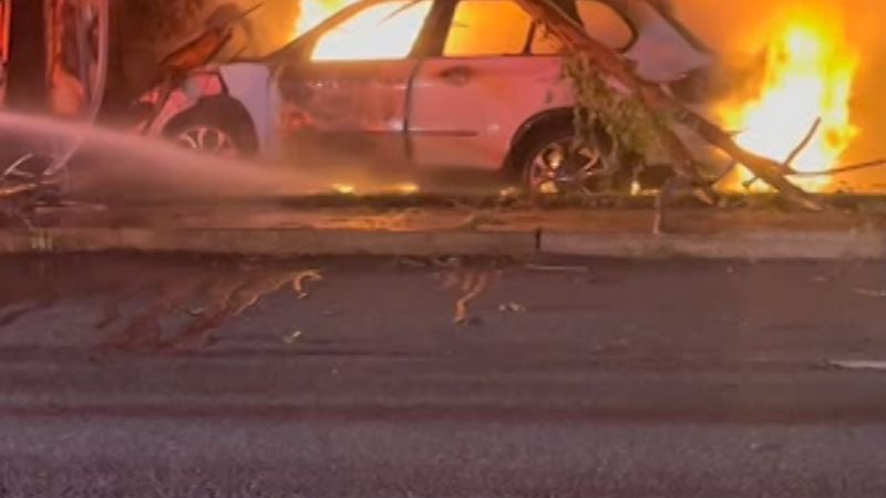 Watch Army football player pull man out of burning car