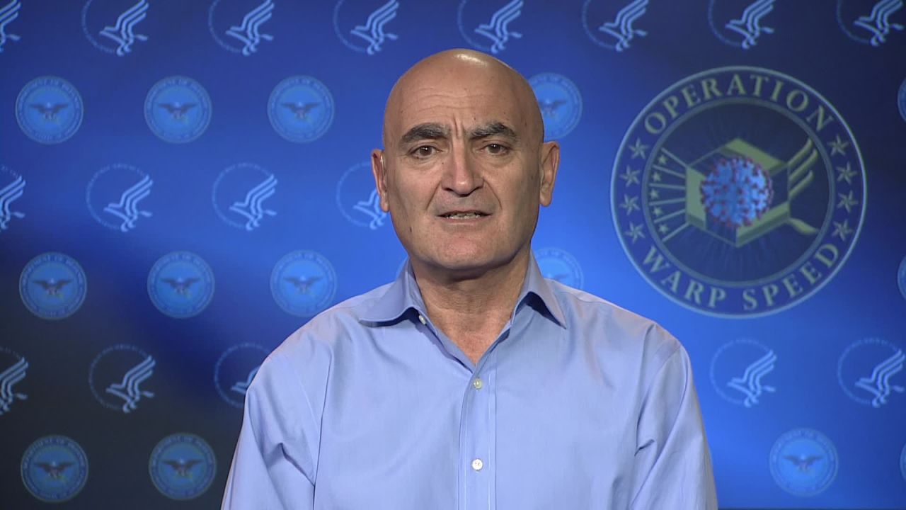 Moncef Slaoui, chief adviser to Operation Warp Speed, speaks during an interview on December 15.