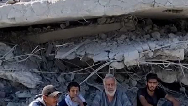 Video shows Palestinians return home to rubble after ceasefire