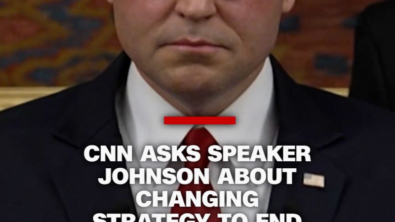 CNN asks Speaker Johnson about changing strategy to end the shutdown
