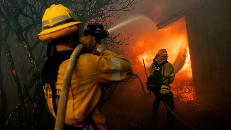 ‘We barely made it out’: Californians desperately flee their homes amid raging wildfires