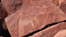Fat-tail petroglyph